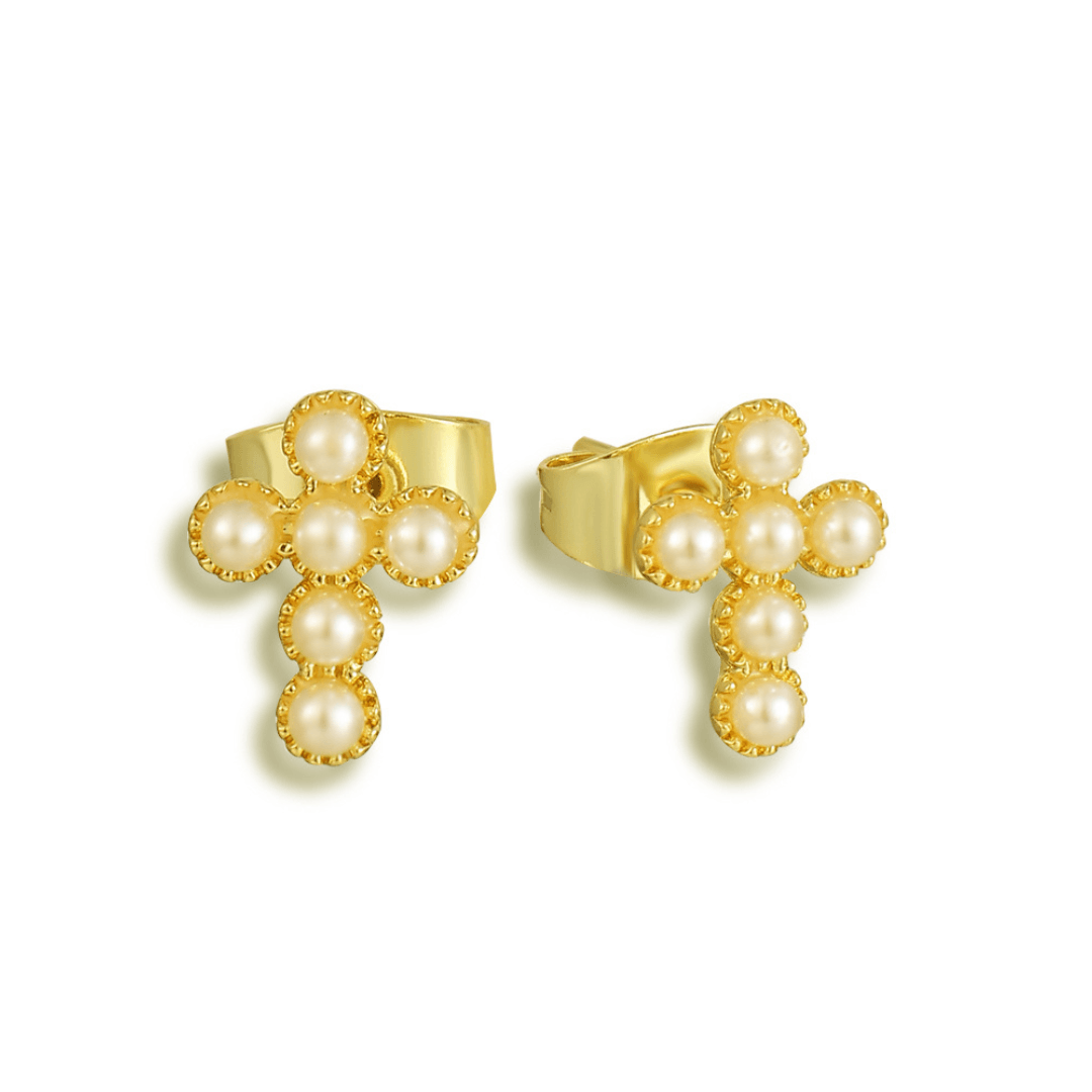 Evry Jewels Sacred Pearl Earrings