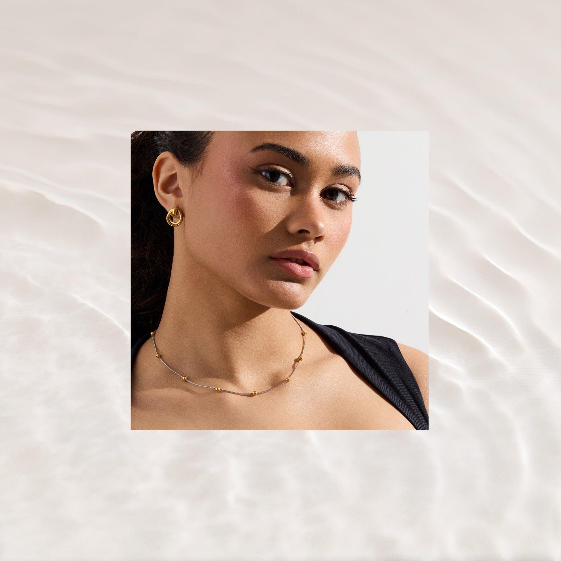Evry Jewels San Francisco Flat Back Earrings