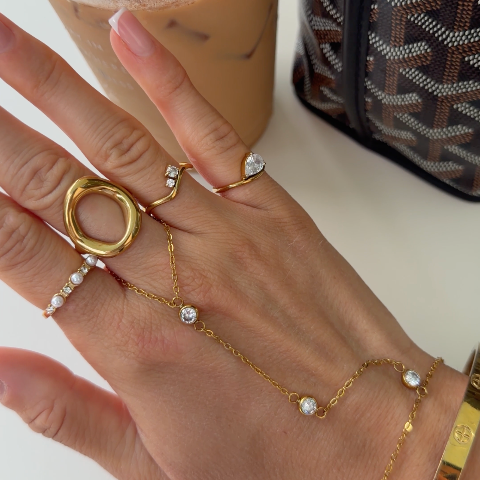 Evry Jewels Pearly Bling Ring