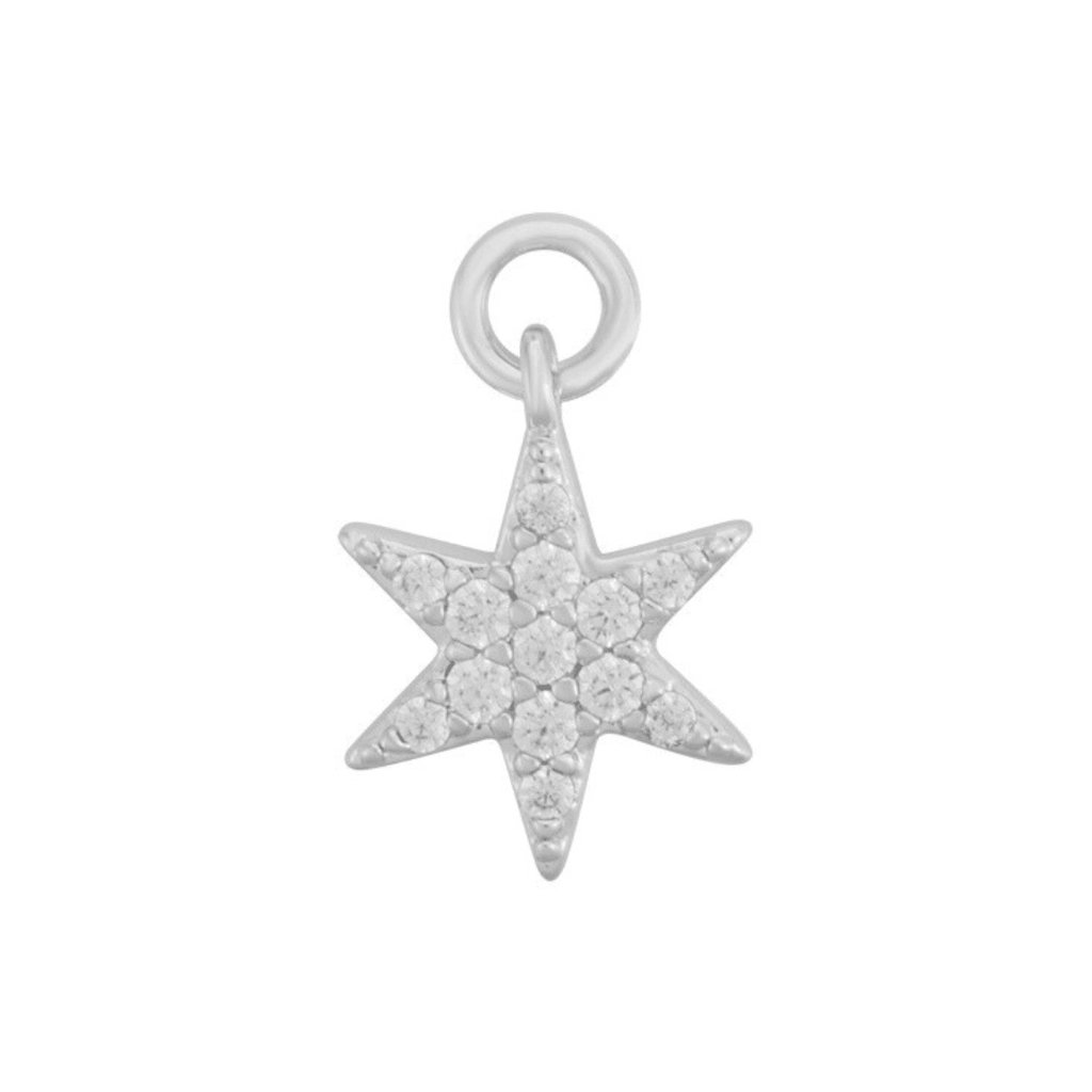 Evry Jewels Single Hoop Charm