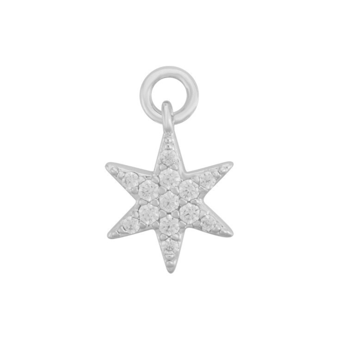 Evry Jewels Single Hoop Charm