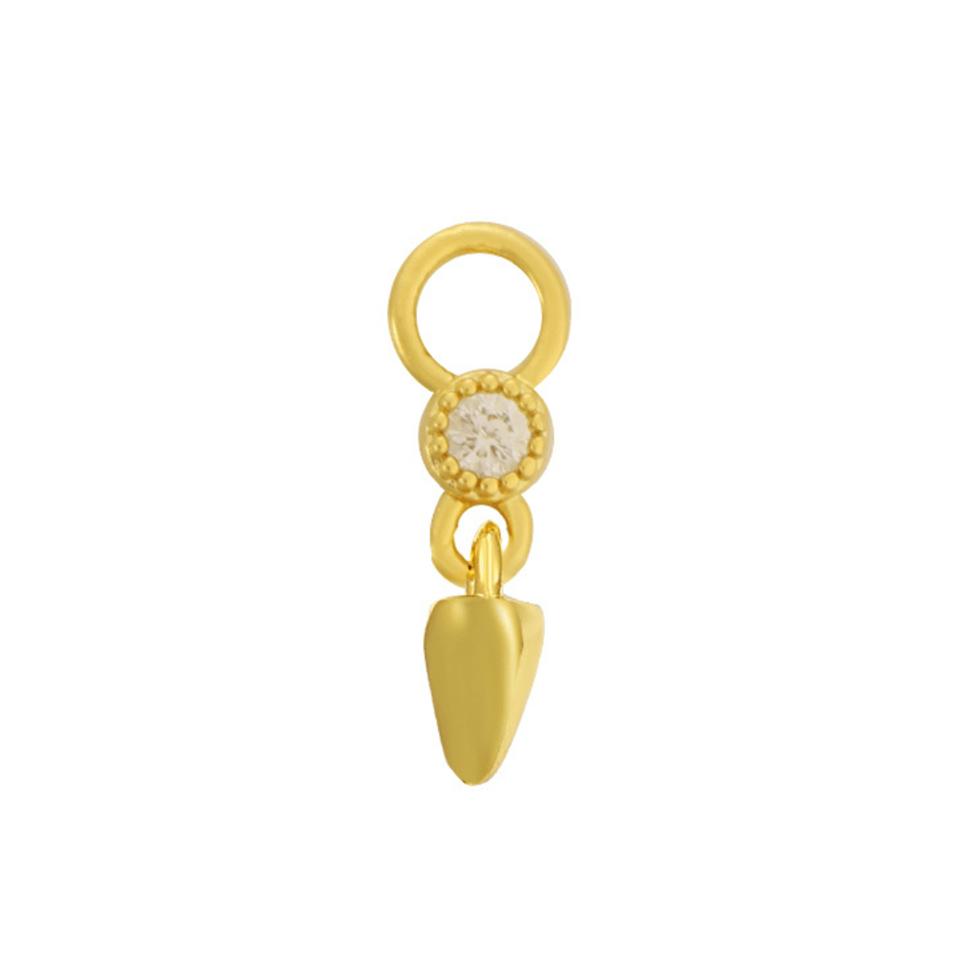 Evry Jewels Single Hoop Charm