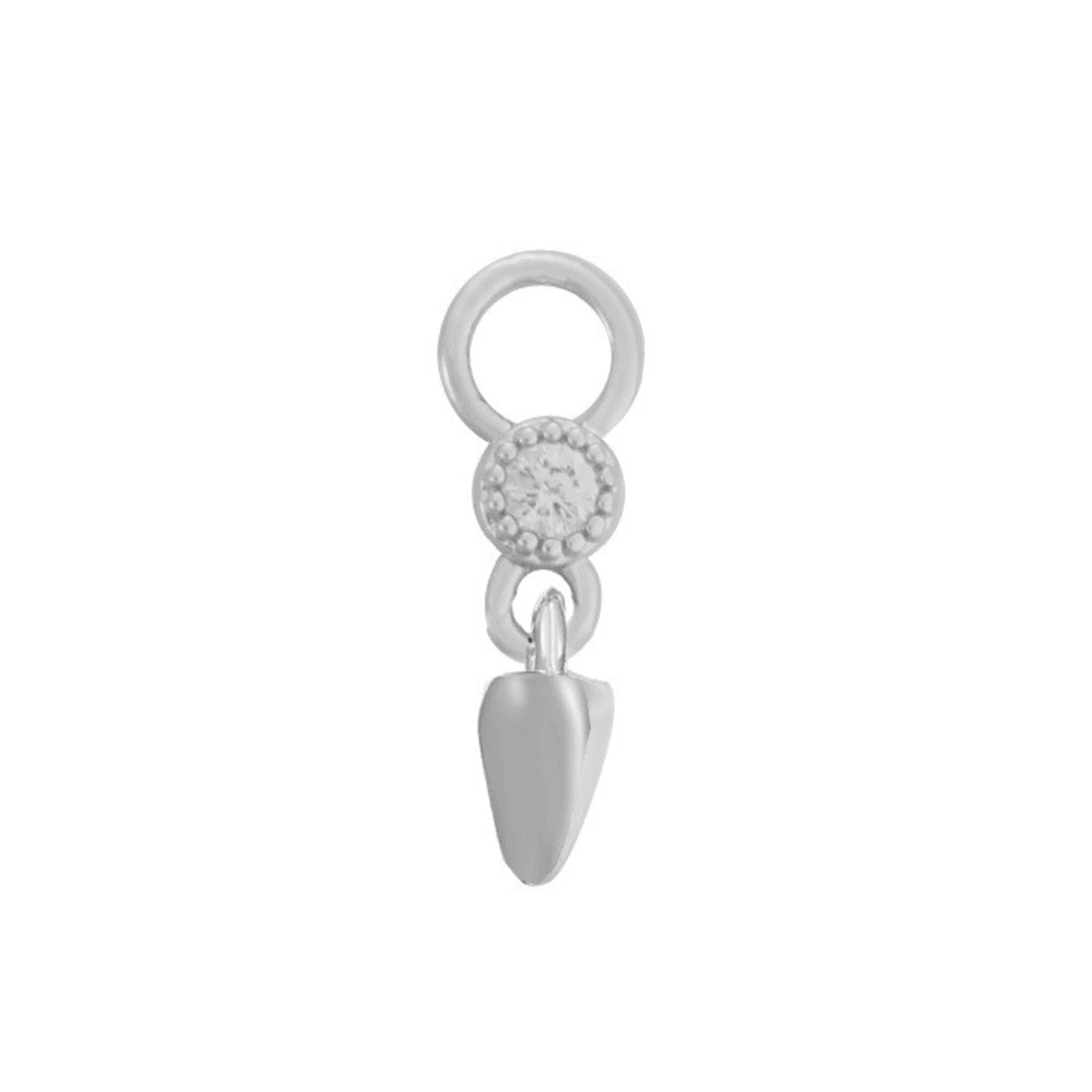 Evry Jewels Single Hoop Charm