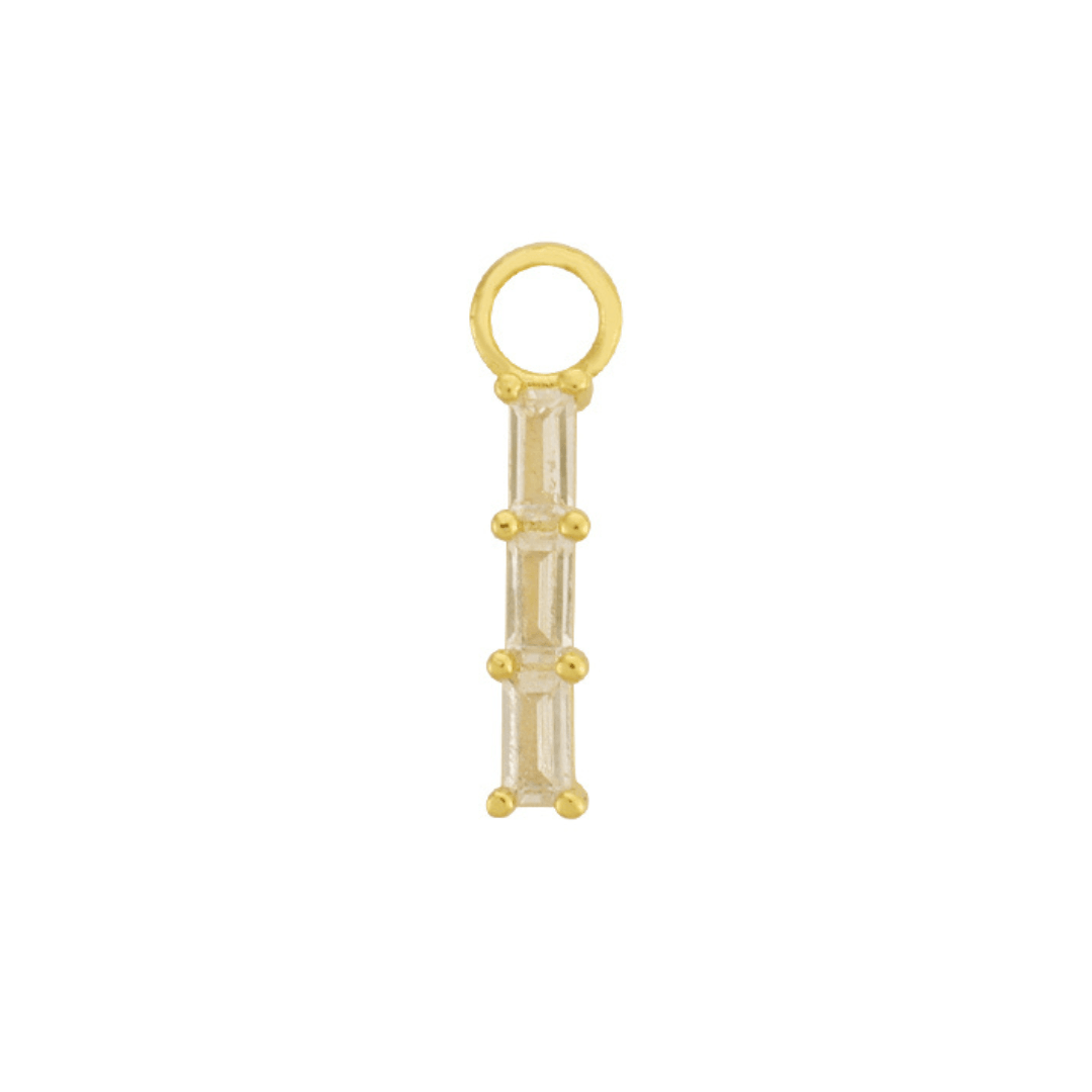 Evry Jewels Single Hoop Charm
