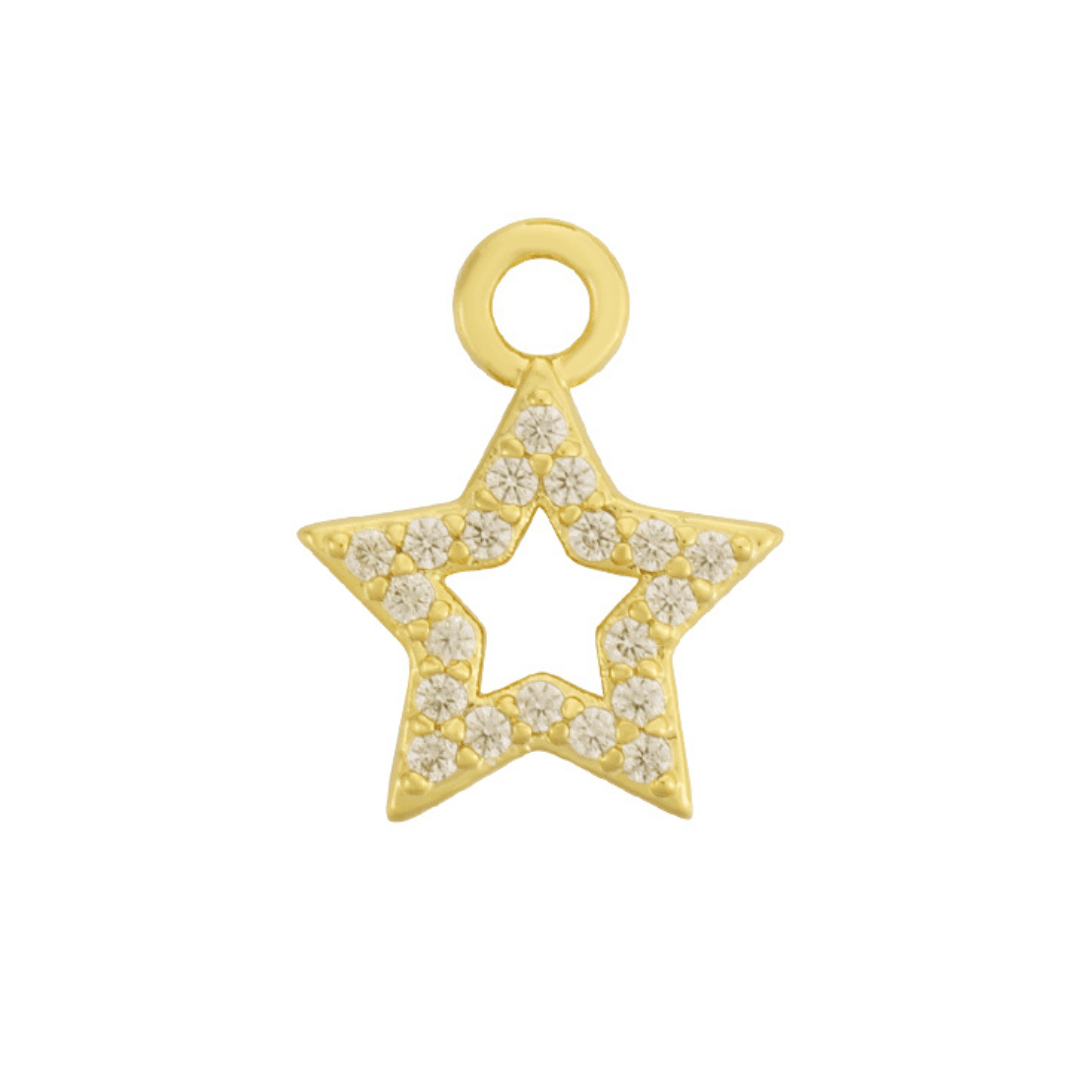 Evry Jewels Single Hoop Charm