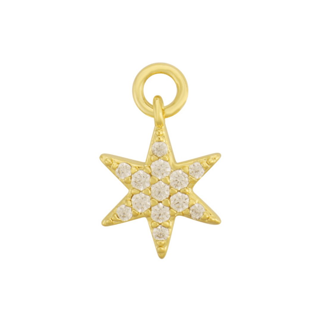 Evry Jewels Single Hoop Charm