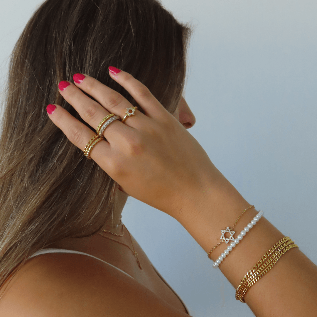 Evry Jewels Star of David Bracelet