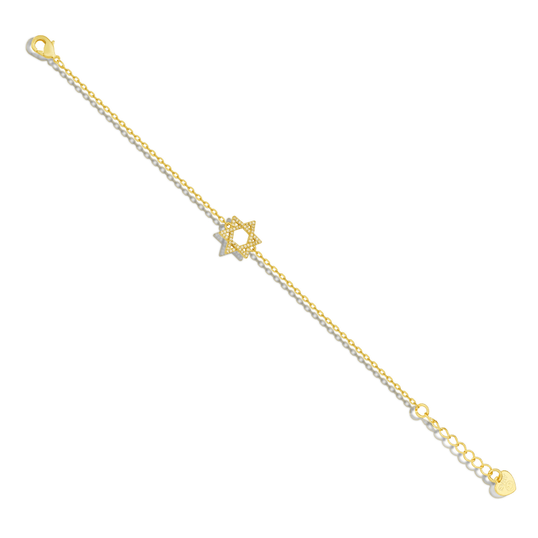 Evry Jewels Star of David Bracelet