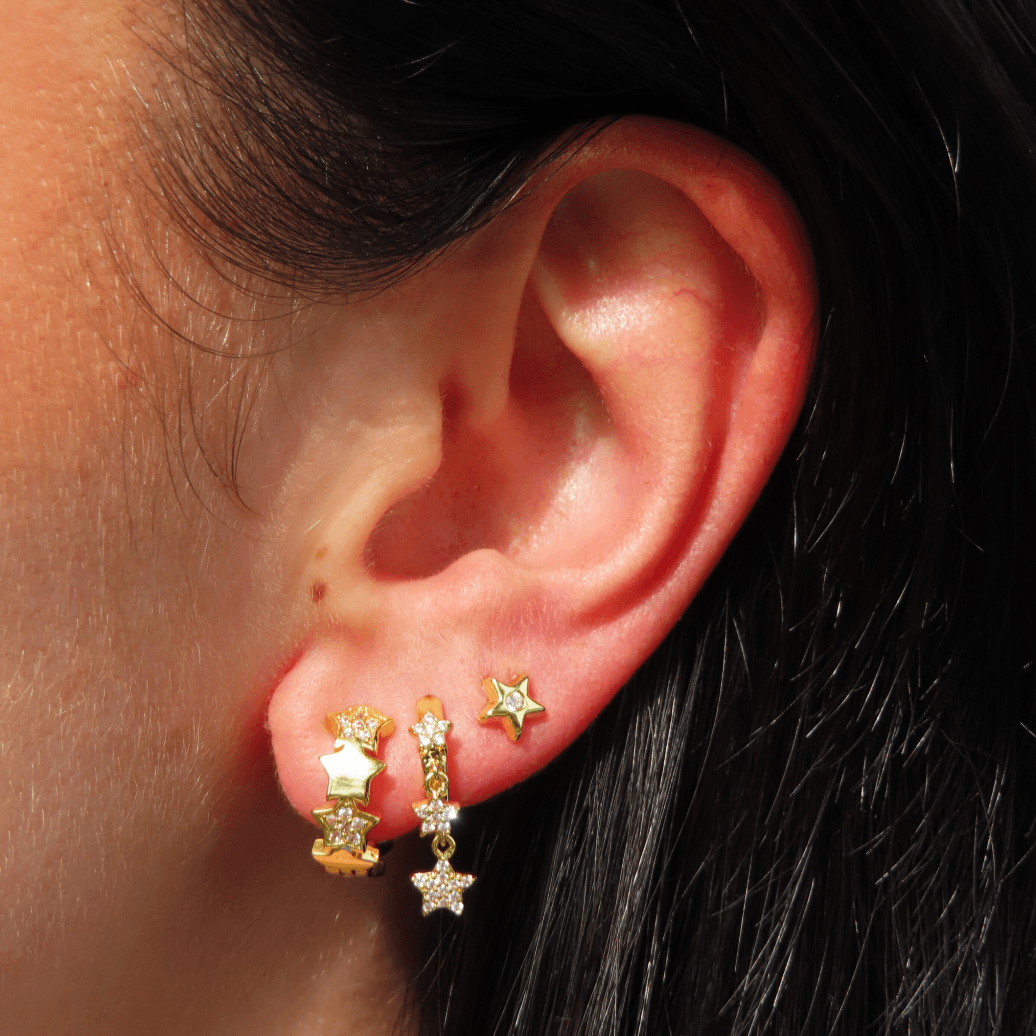 Evry Jewels Starry Earrings
