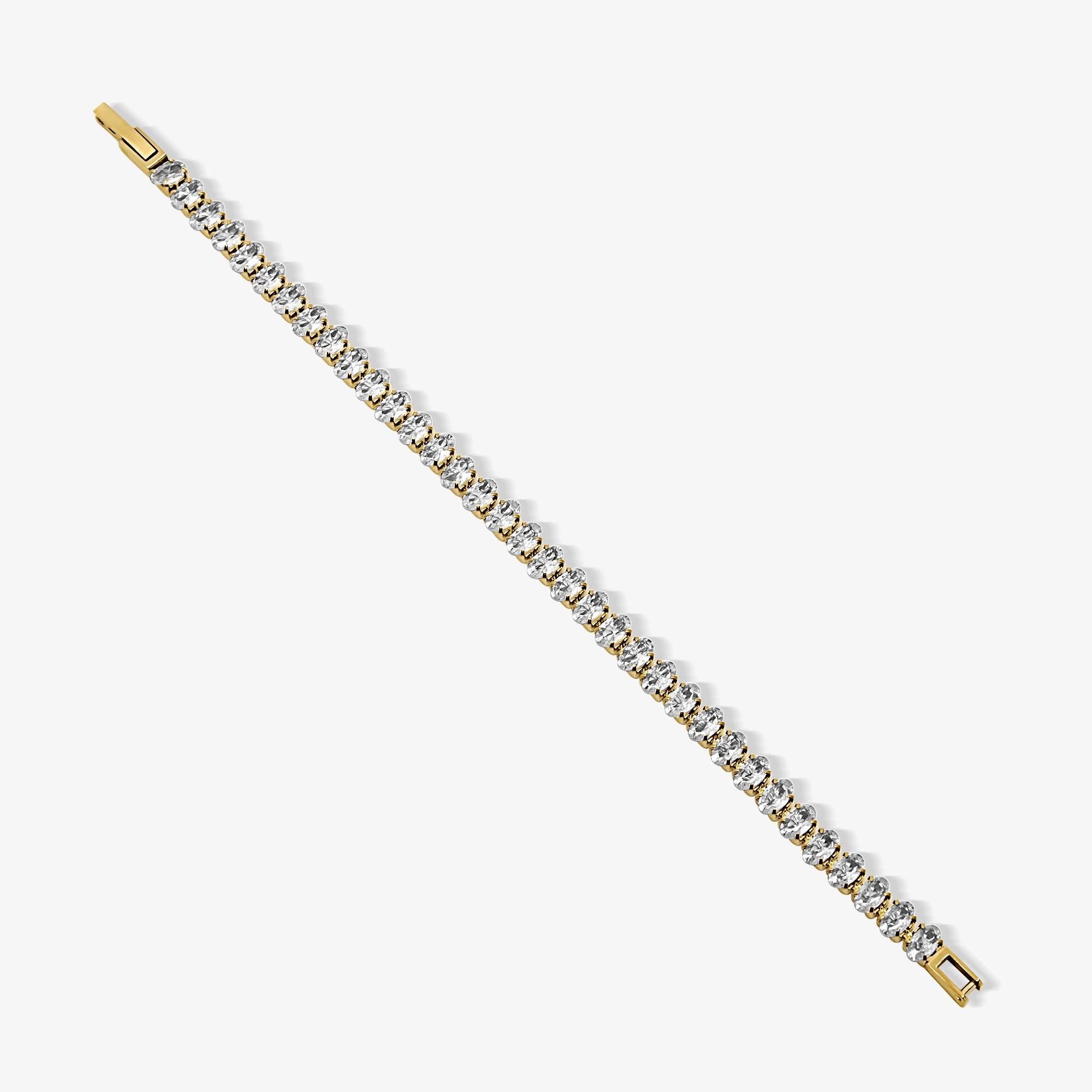 Evry Jewels Three Wishes Tennis Bracelet