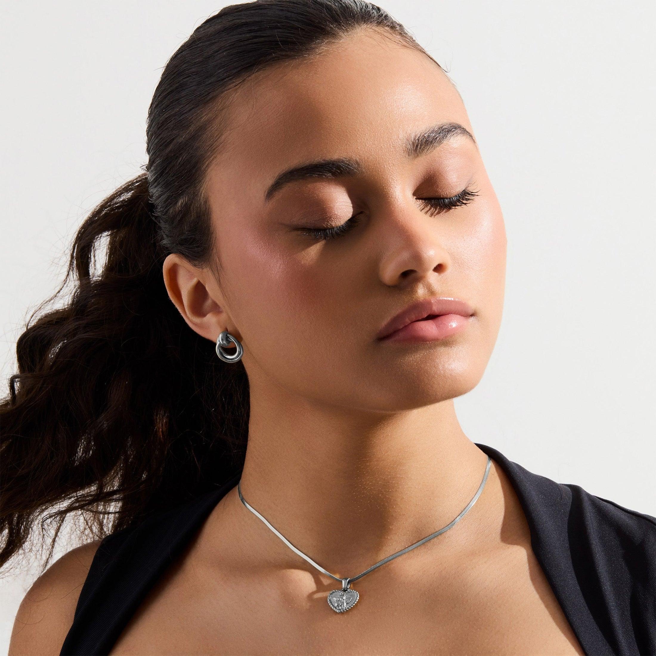 Evry Jewels San Francisco Flat Back Earrings