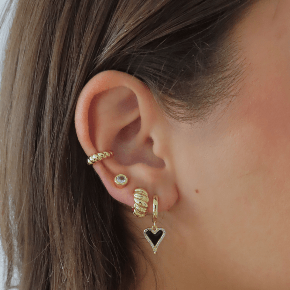 Evry Jewels Twist Of Fortune Earrings