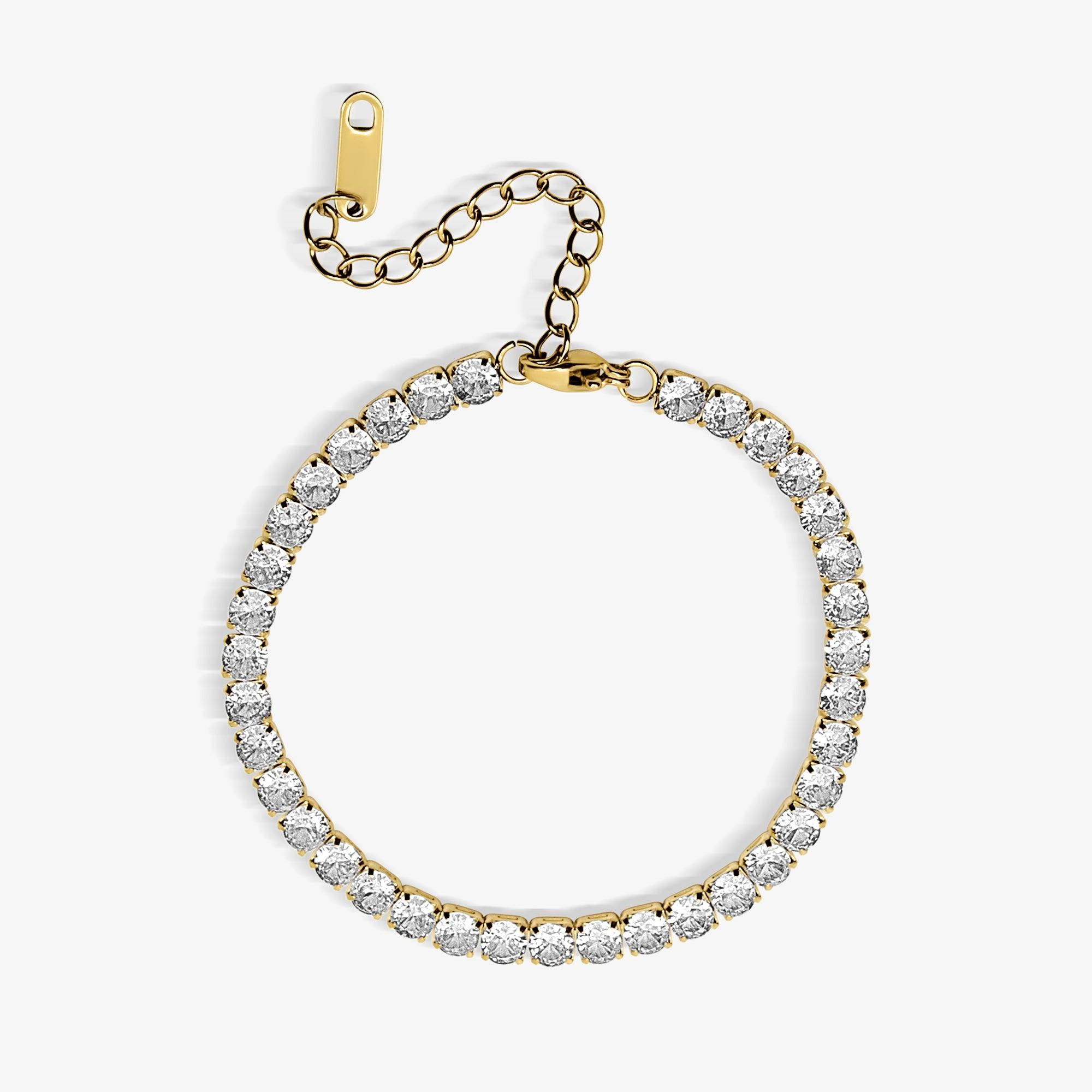 Evry Jewels Champagne Queen Tennis Bracelet
