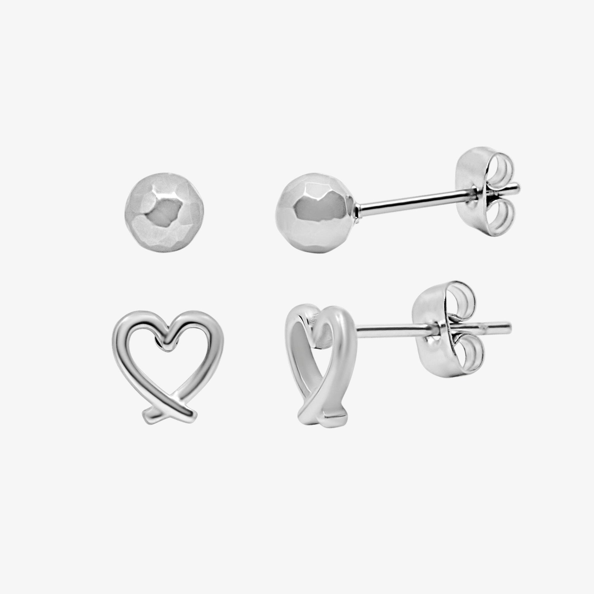 Evry Jewels Sweetest Girl In Town 2-Pair Earrings Set