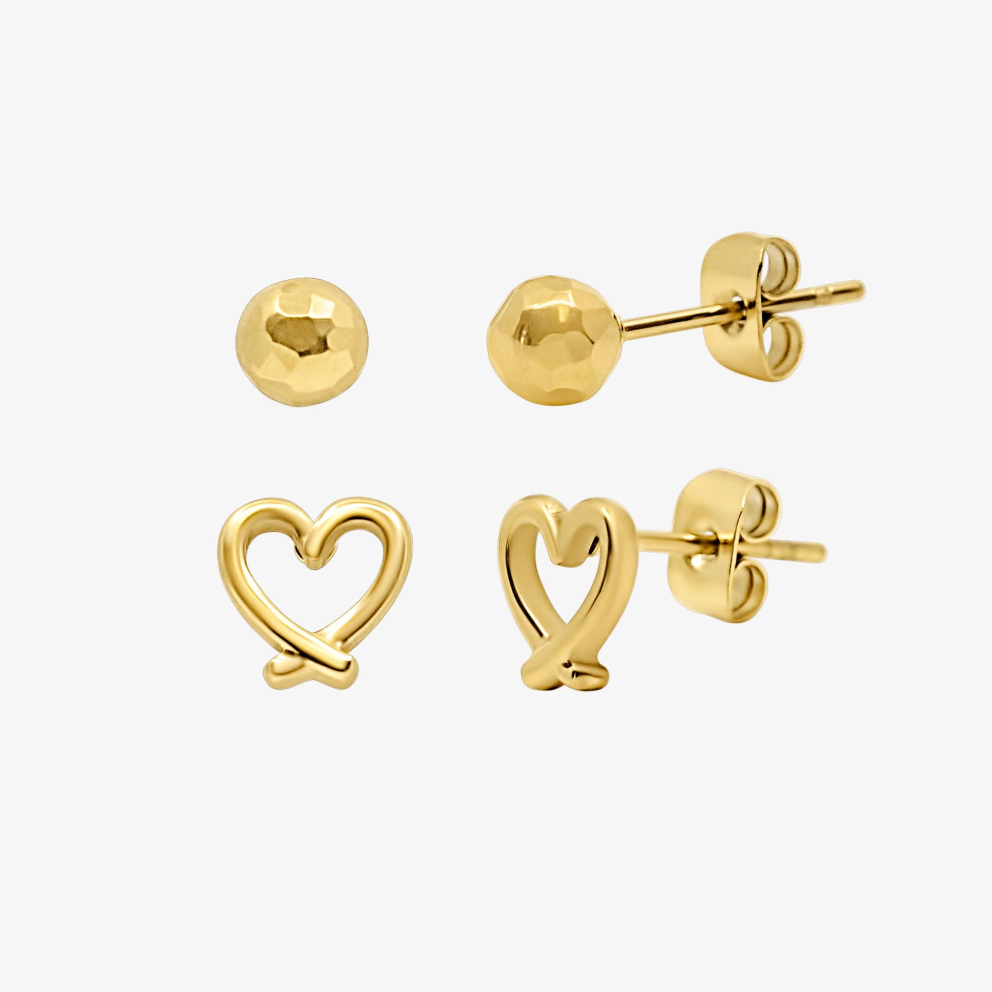 Evry Jewels Sweetest Girl In Town 2-Pair Earrings Set