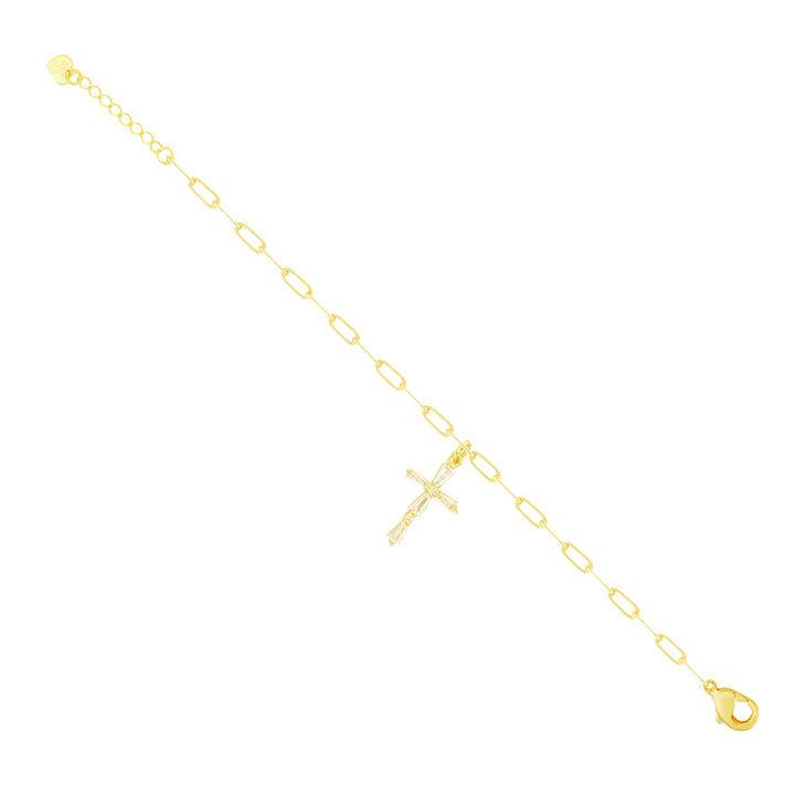Evry Jewels Divine Cross Bracelet