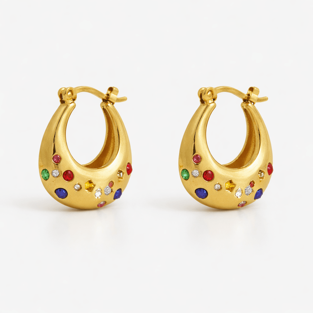 Evry Jewels Fizzy Hoops