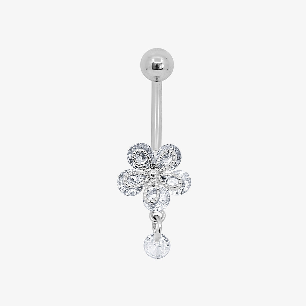 Evry Jewels Flower Kiss Belly Ring