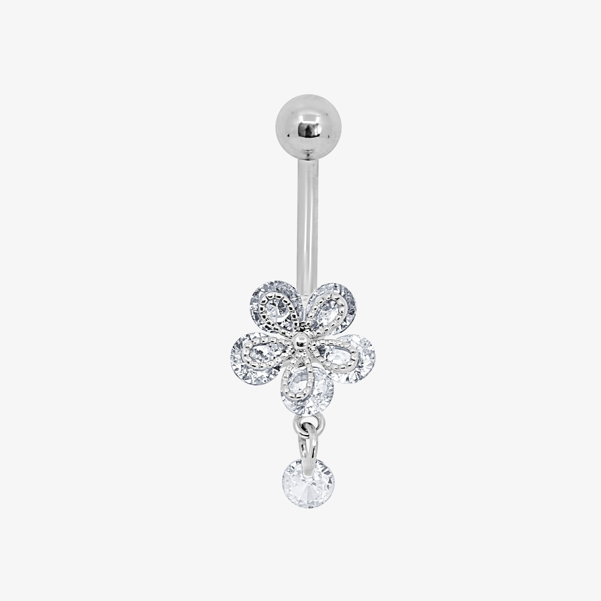 Evry Jewels Flower Kiss Belly Ring