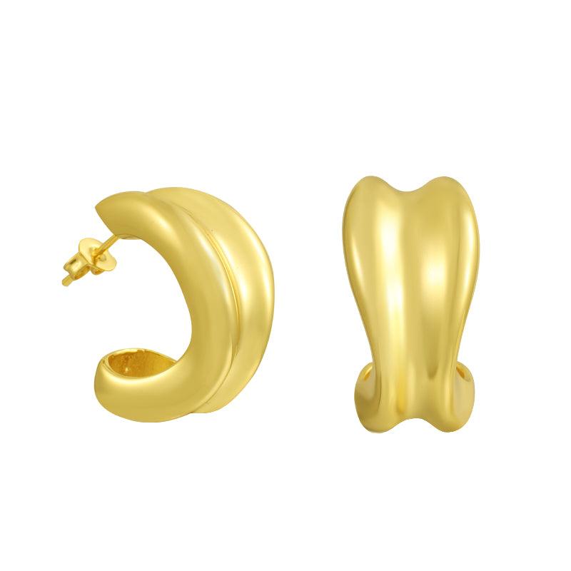 Evry Jewels Sculpted Earrings