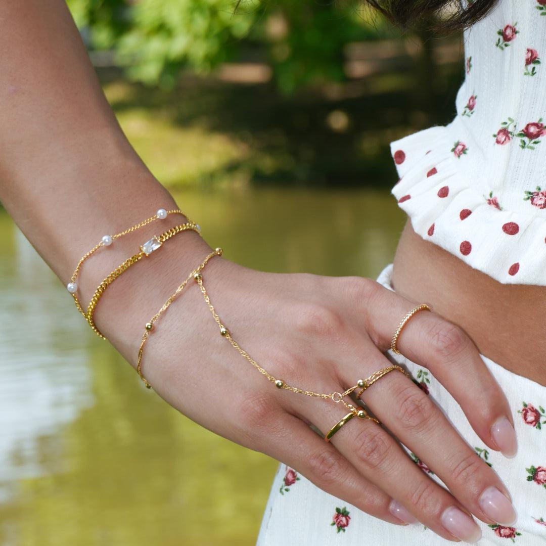 Evry Jewels Gem Bar Bracelet