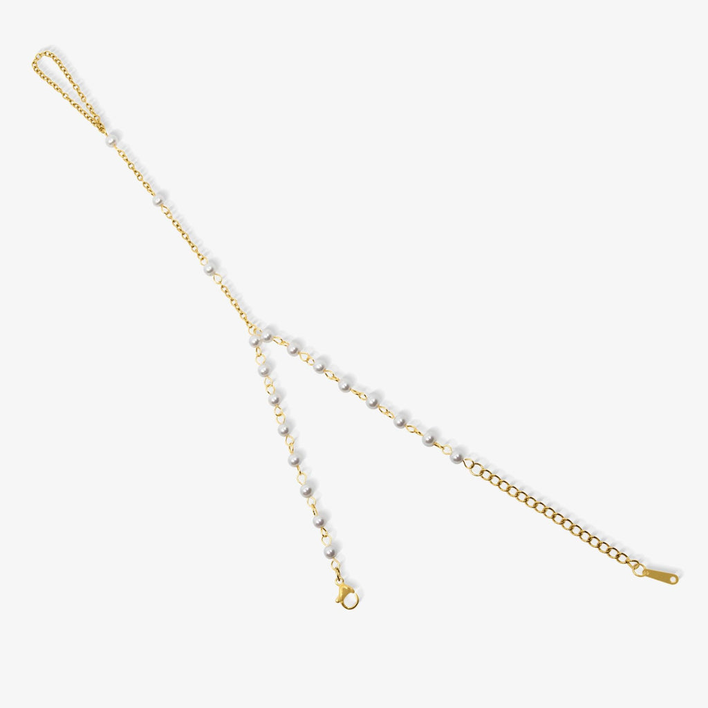 Evry Jewels Bella Pearl Hand Chain