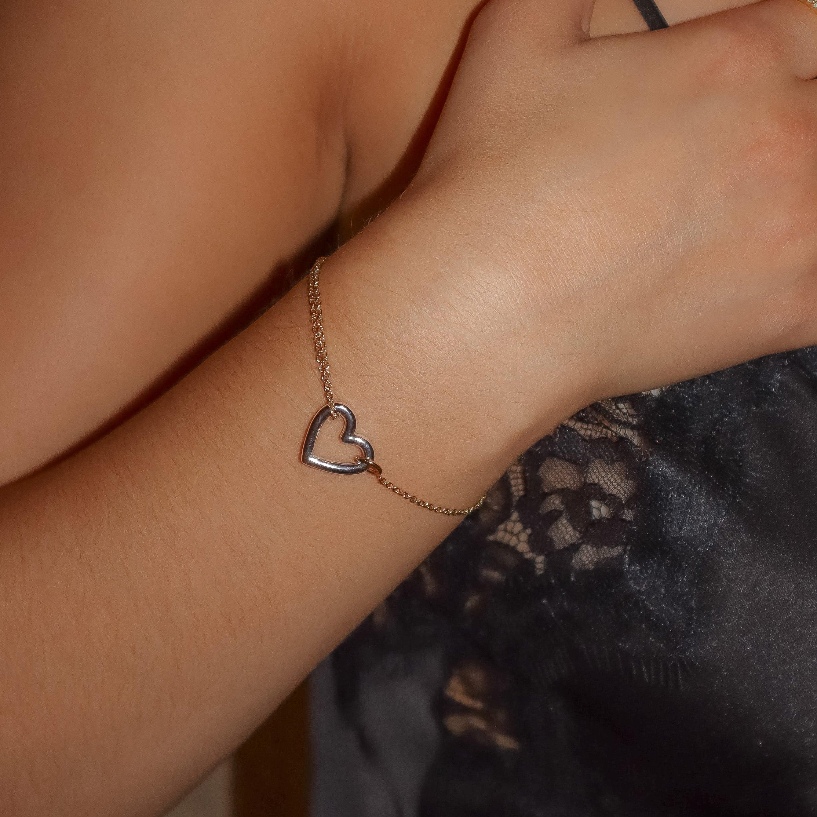 Evry Jewels Heartlink Bracelet