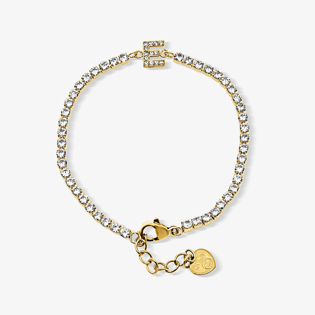 Evry Jewels Icy Initial Tennis Bracelet