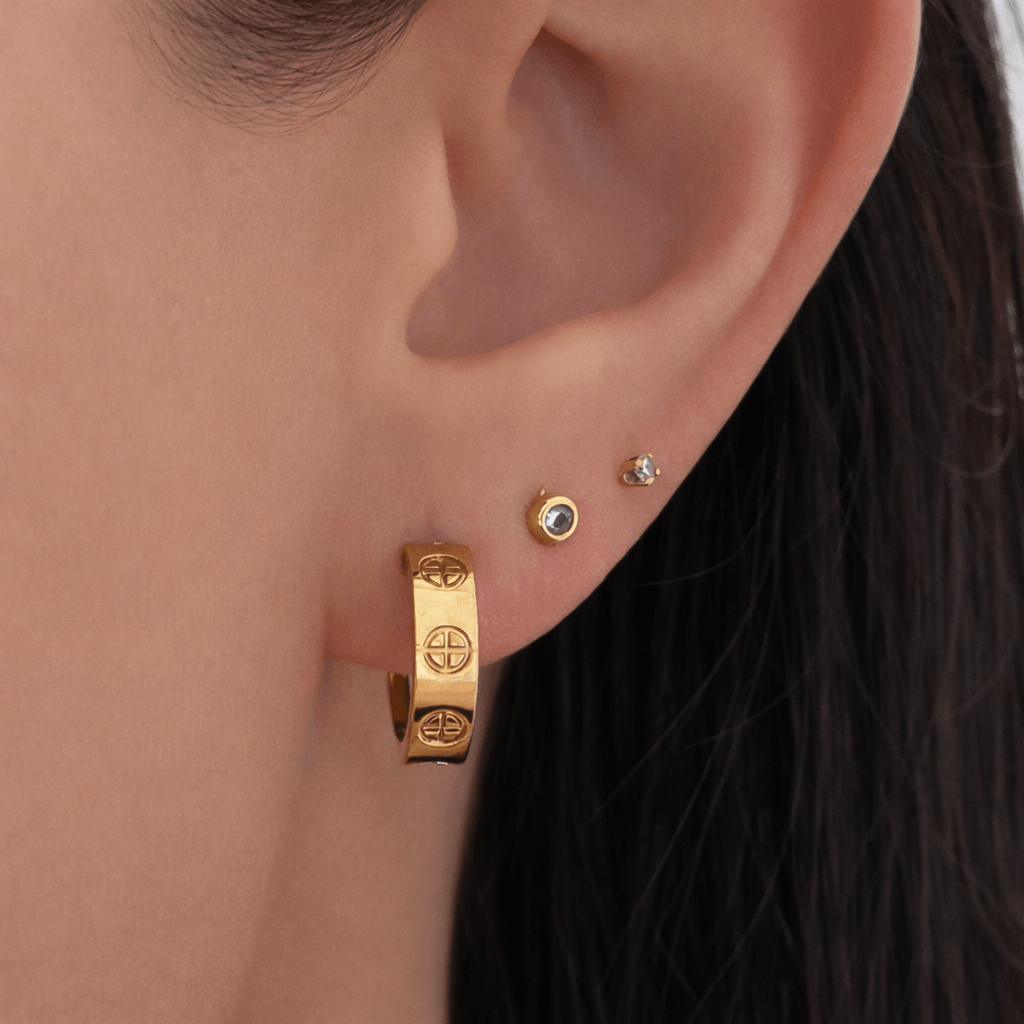 Evry Jewels Linked Babe Earrings