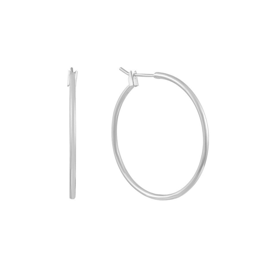 Evry Jewels Thin Evryday Hoop Earrings