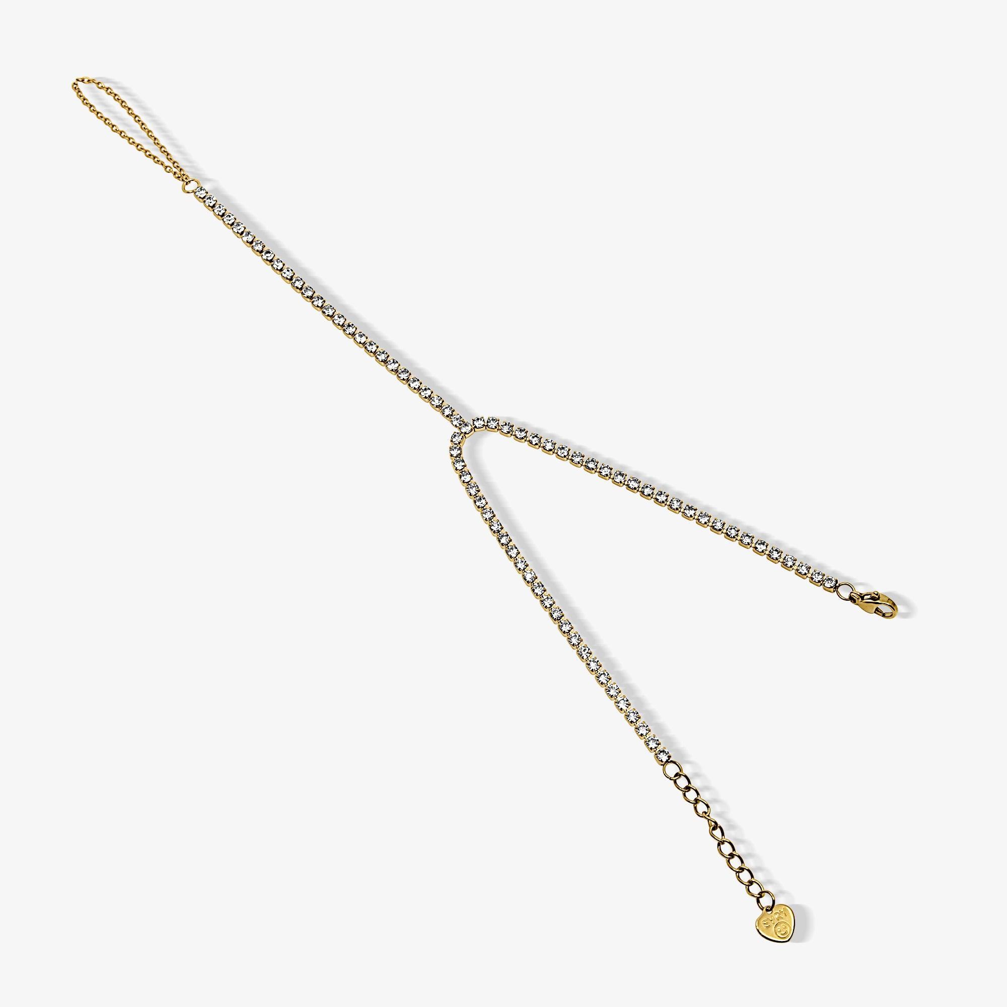 Evry Jewels Icy Tennis Hand Chain