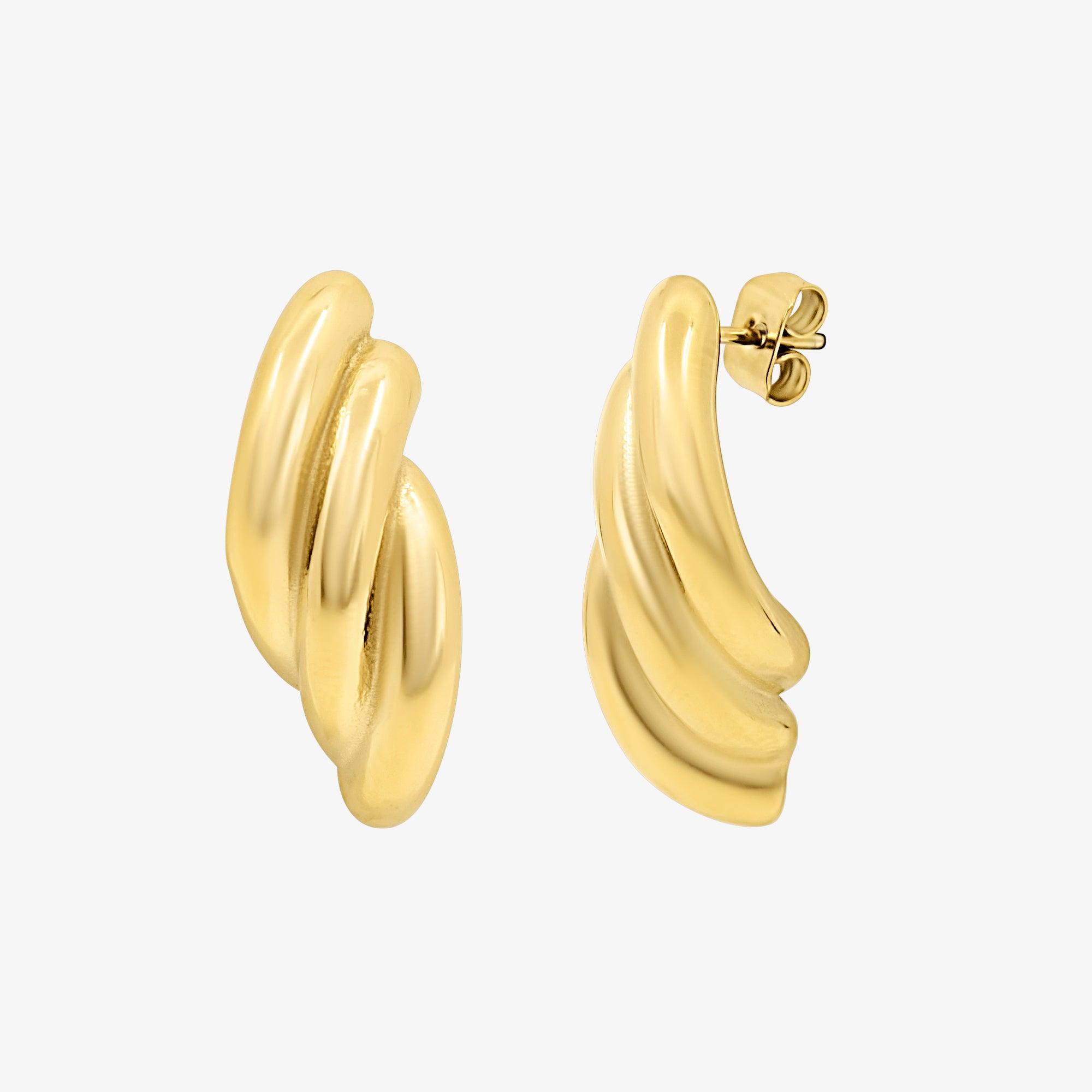 Evry Jewels Twisted Icon Earrings